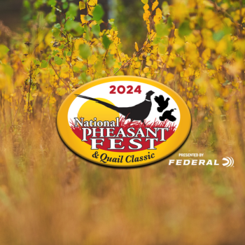National Pheasant Fest & Quail Classic logo on nature background